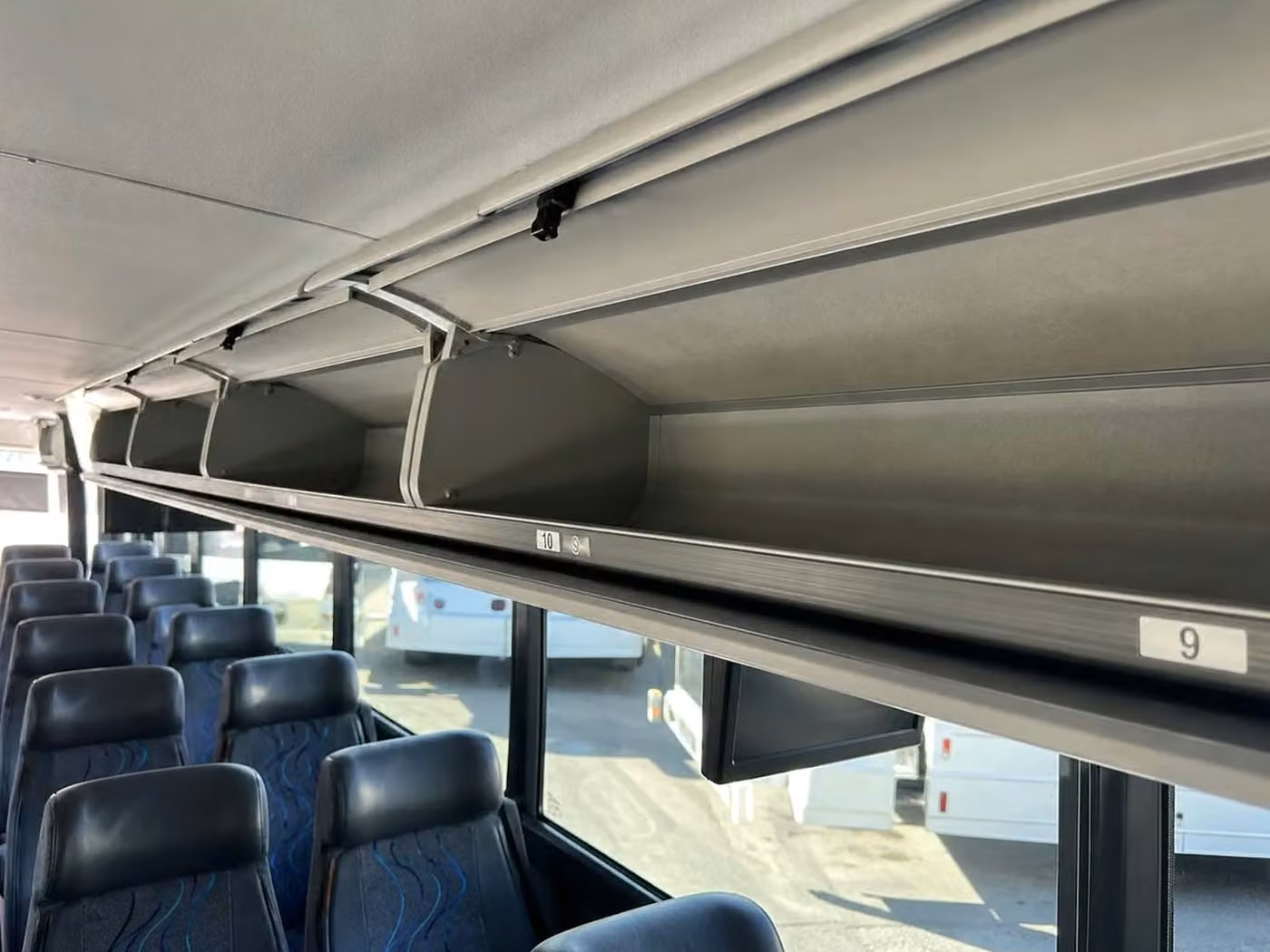 west melbourne 18 passenger minibus overhead storage