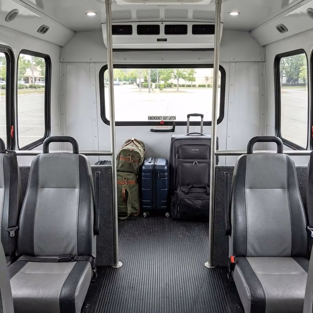west melbourne 30 passenger minibus luggage area