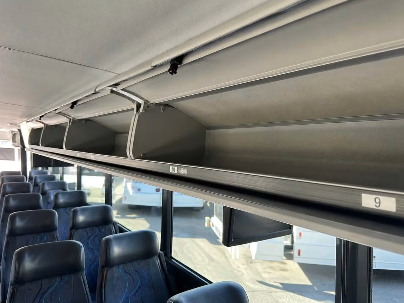 west melbourne 35 passenger minibus overhead storage