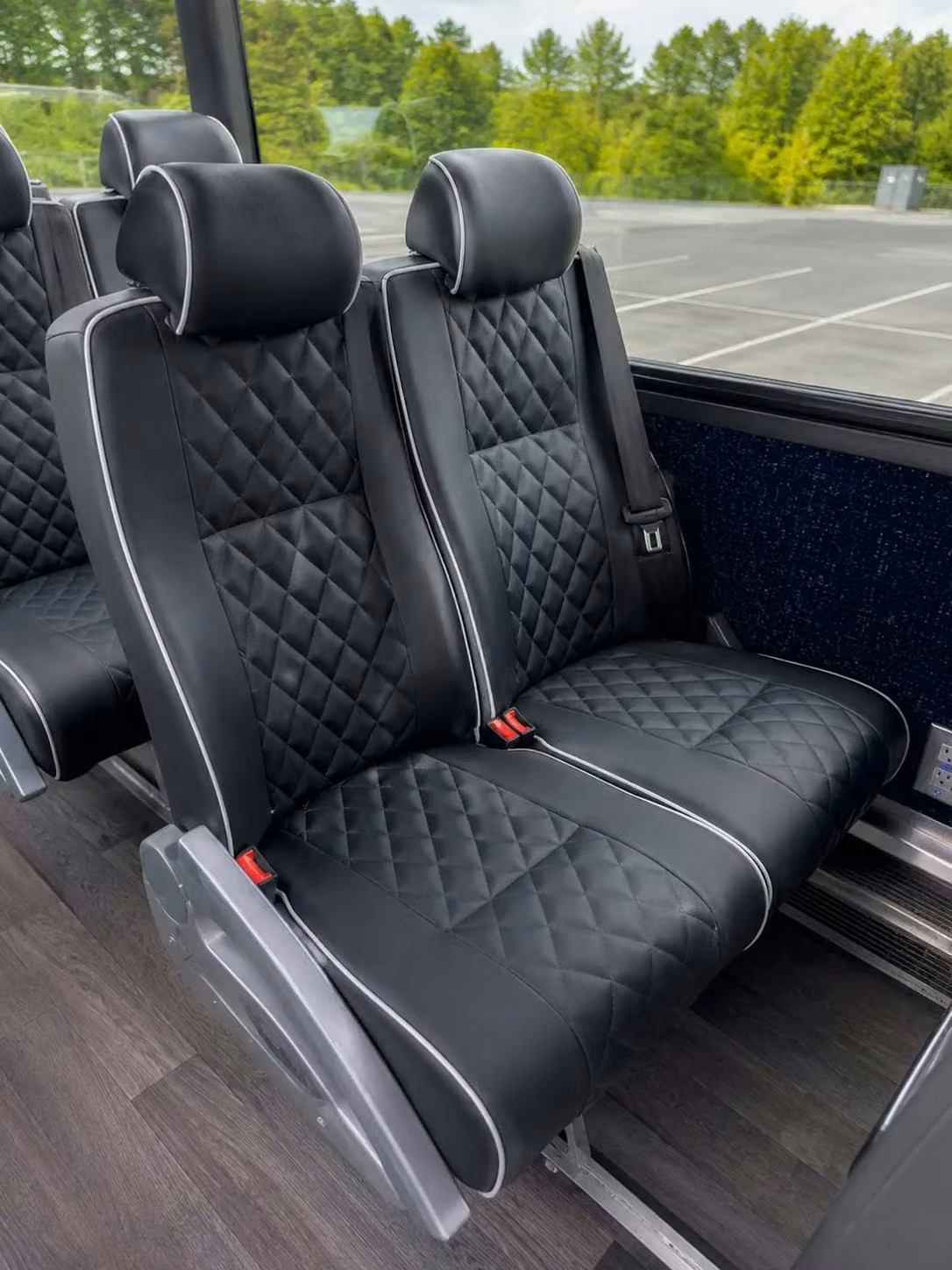 west melbourne 56 passenger charter bus reclining seats
