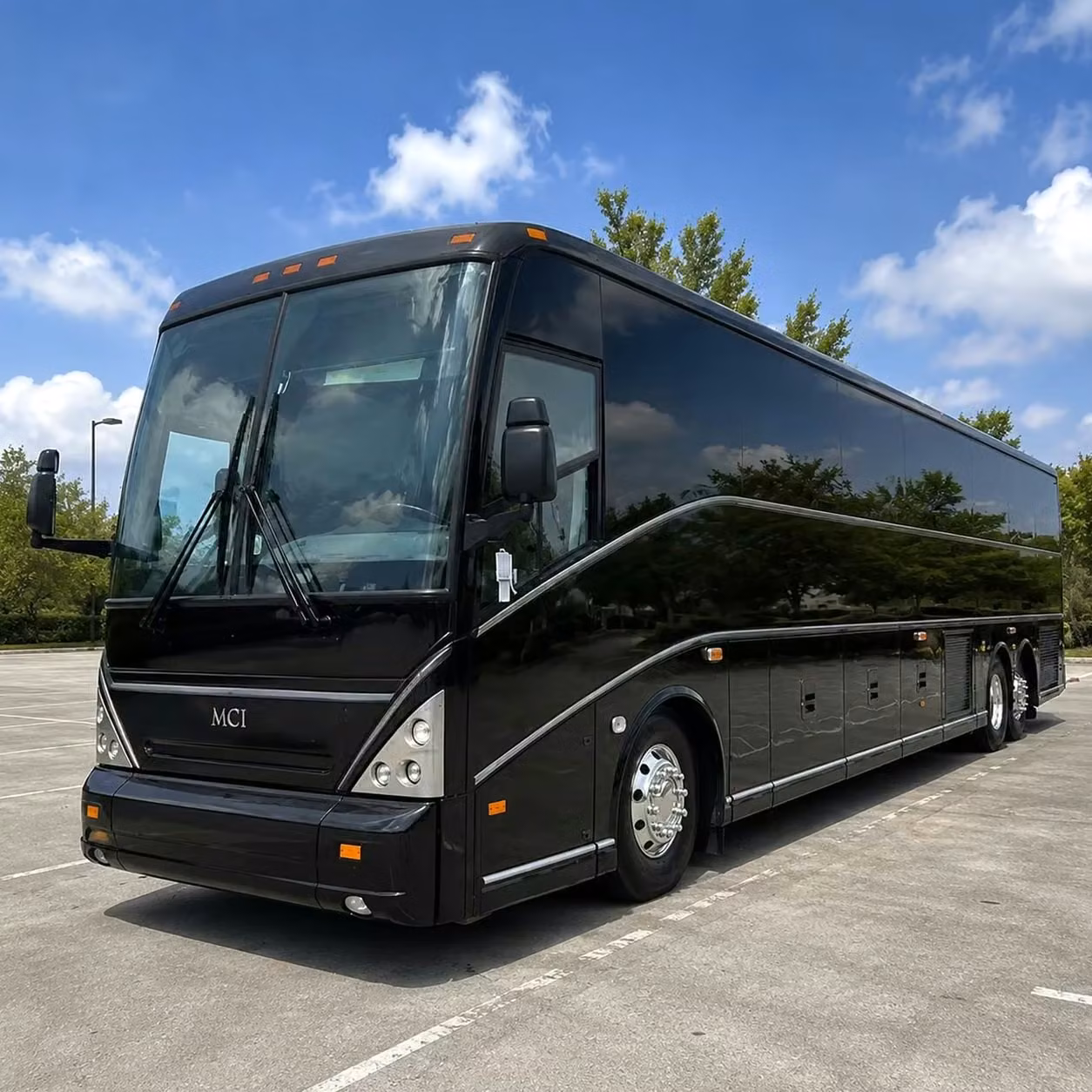west melbourne 56 passenger school charter buses with undercarriage gear storage