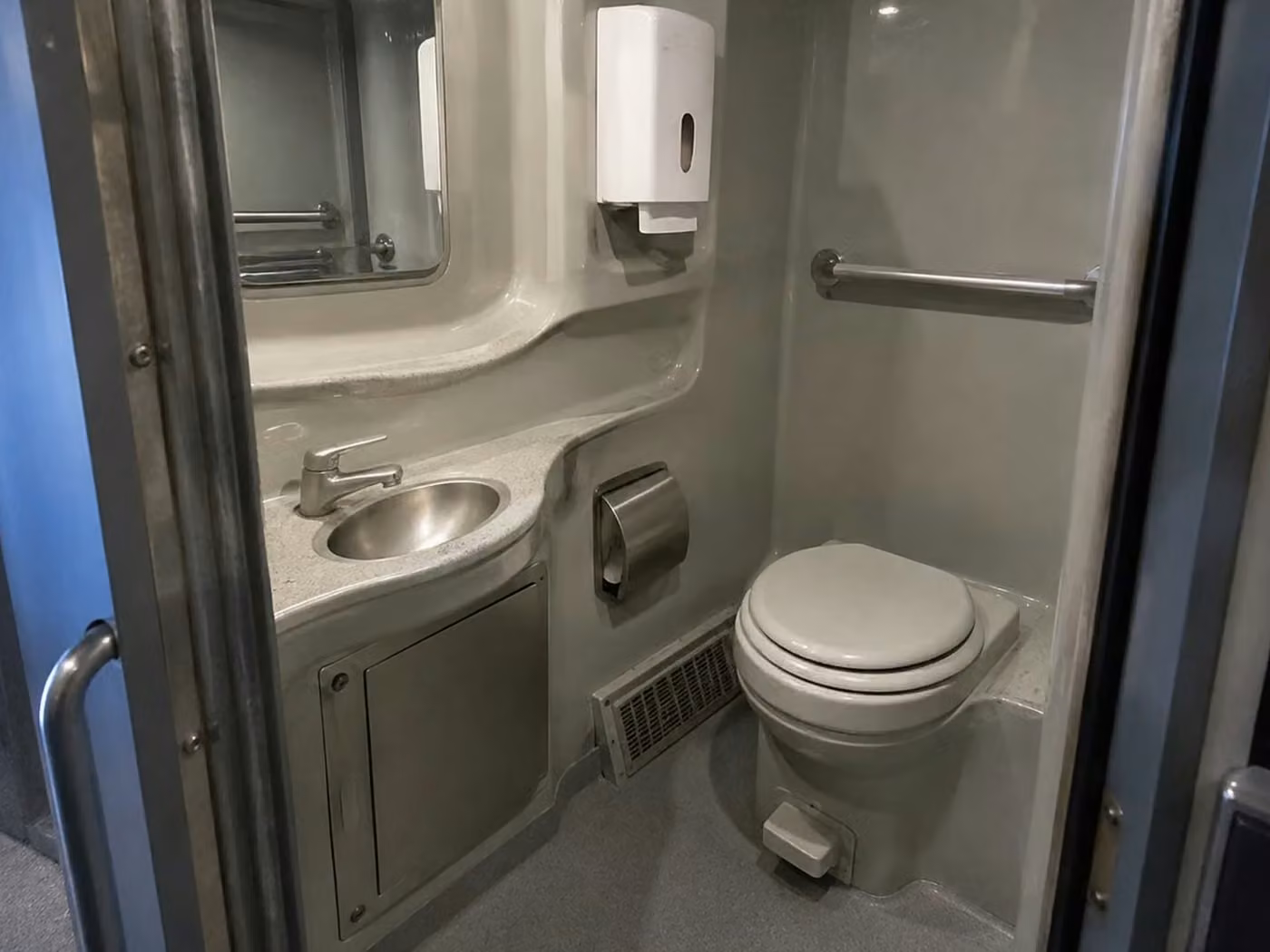 west melbourne charter bus onboard restroom