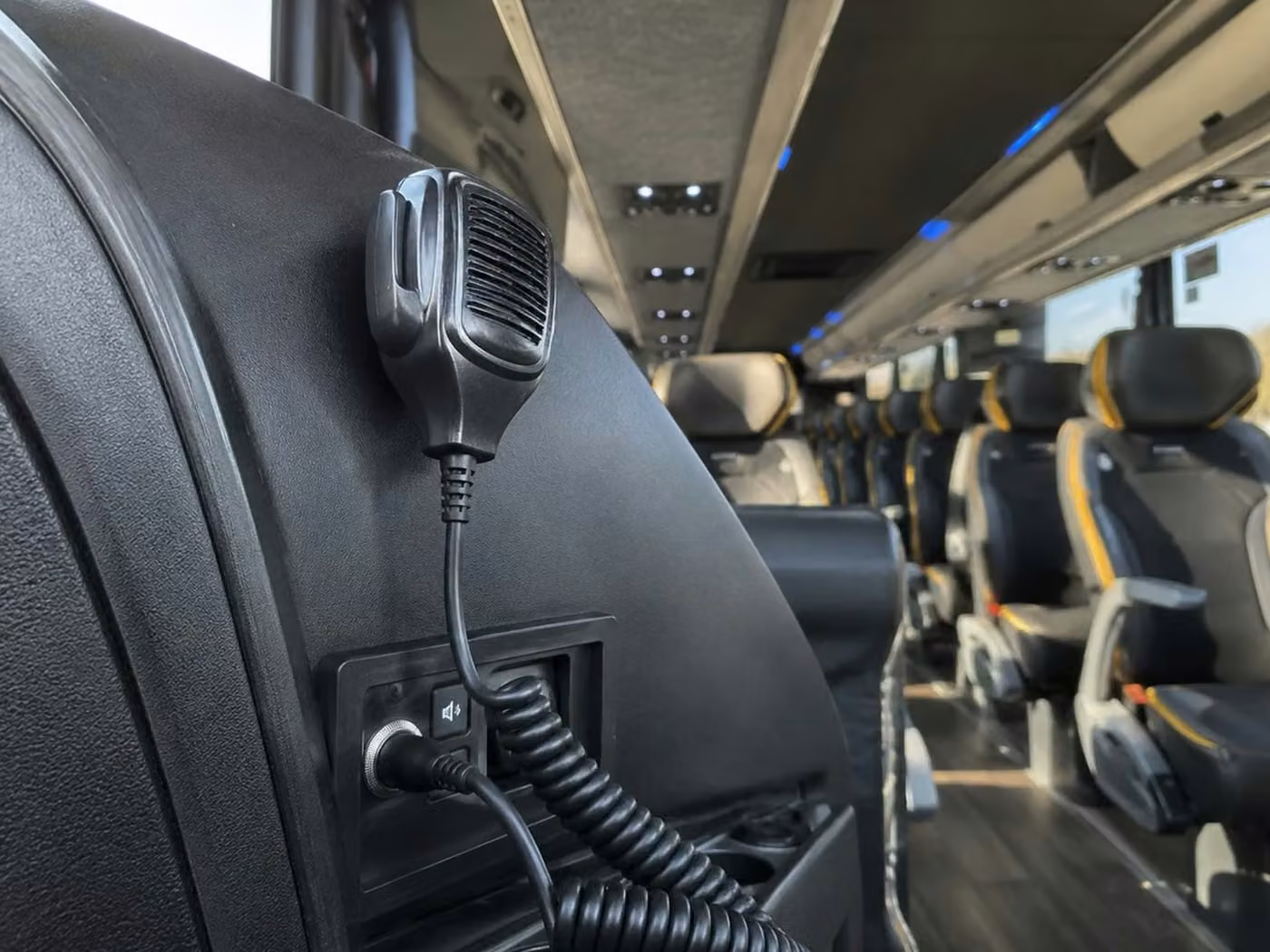 west melbourne charter bus pa system