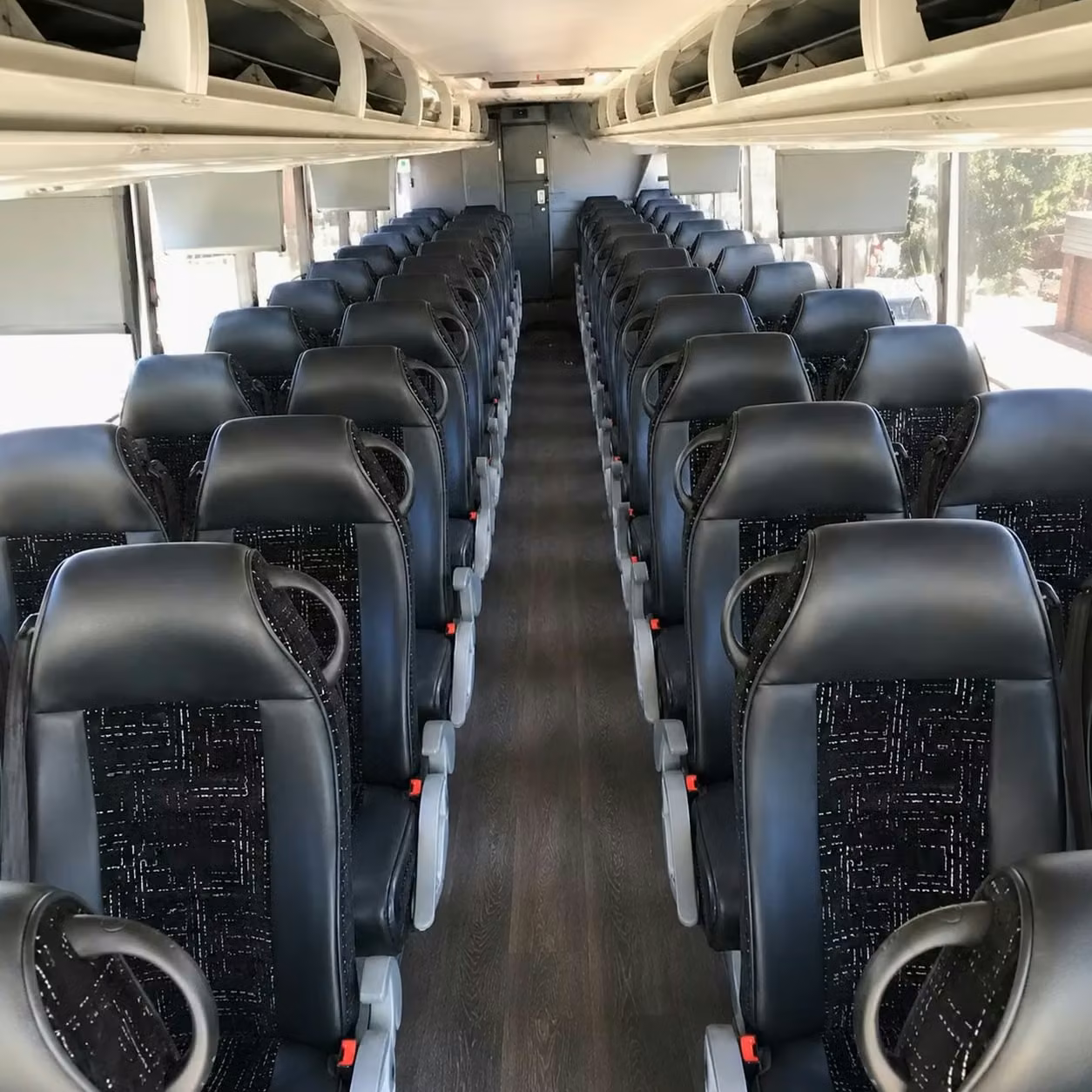 56 passenger charter bus interior